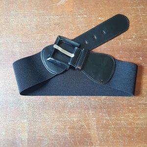 Black Belt with Square Buckle